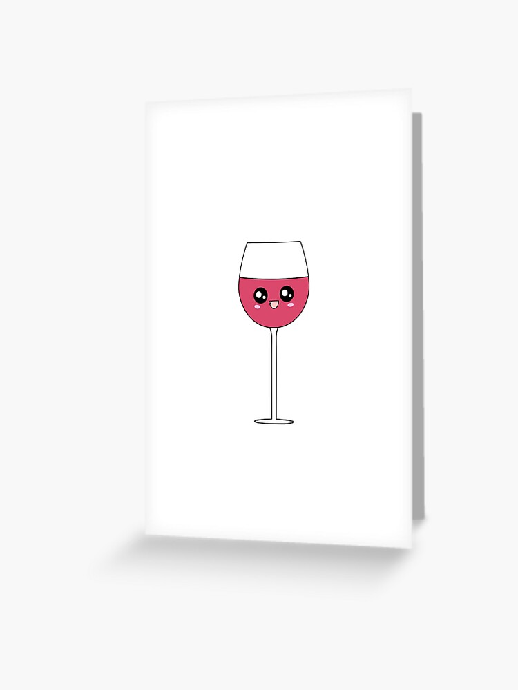 Cute Wine Glass Art Print for Sale by --Iris