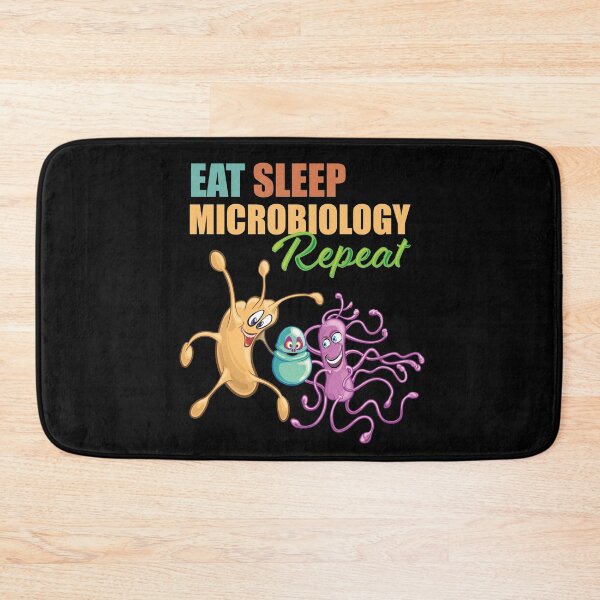 Item preview, Eat Sleep Microbiology Repeat Funny Gift For Microbiologists with retro colors designed and sold by Zit-Zat-Zot.