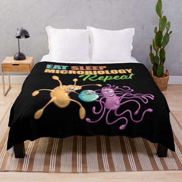 Item preview, Eat Sleep Microbiology Repeat Funny Gift For Microbiologists with retro colors designed and sold by Zit-Zat-Zot.