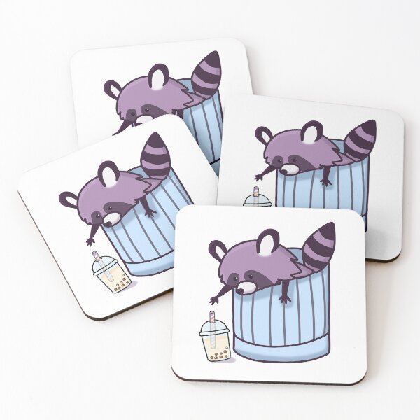 Item preview, Little Racoon Loves Boba! designed and sold by SirBobalot.