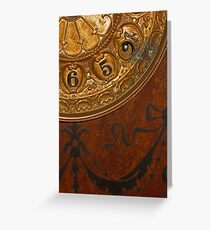 Old Clock Greeting Card