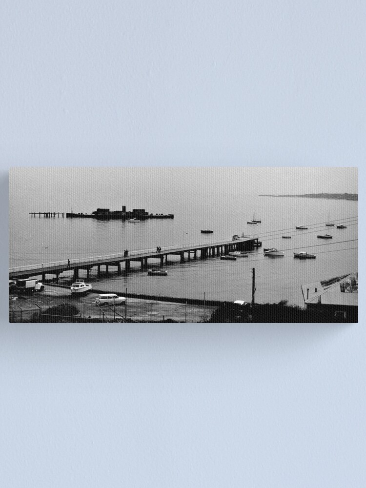 Alternate view of HMVS Cerberus - Half Moon Bay, Black Rock Canvas Print