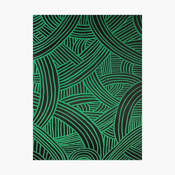 Black and Green Noodle Tribe! Photographic Print