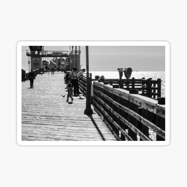Item preview, Chasing The Birds on Oceanside Pier designed and sold by K D Graves Photography.
