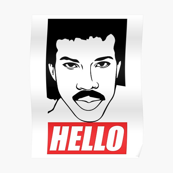 Lionel Richie- Hello Poster