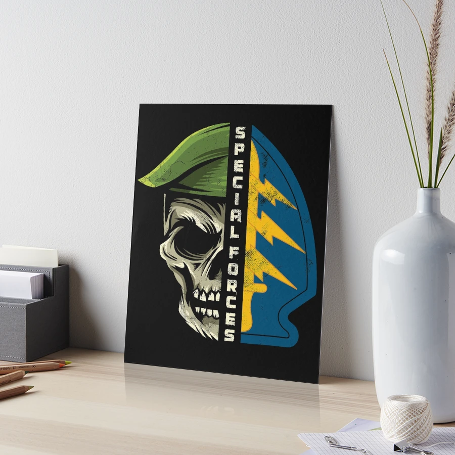Army Special Forces Green Beret Skull Patch ODA Gift 