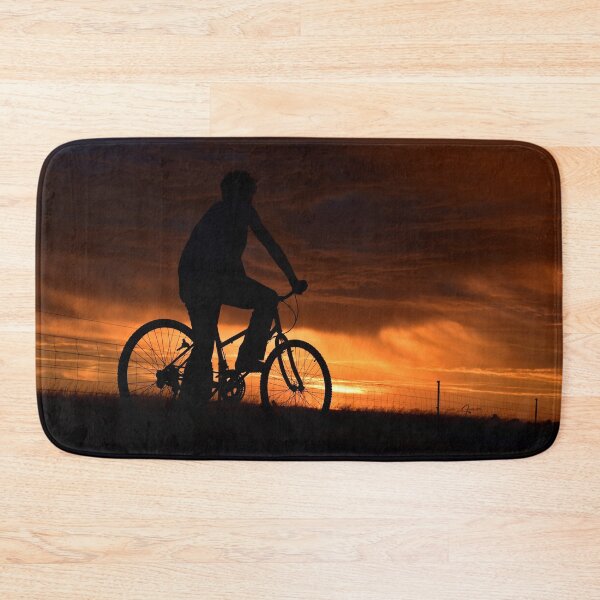 Item preview, Contemplating the Sunset a Boy on his Bike designed and sold by Rainbow Farm Photography.