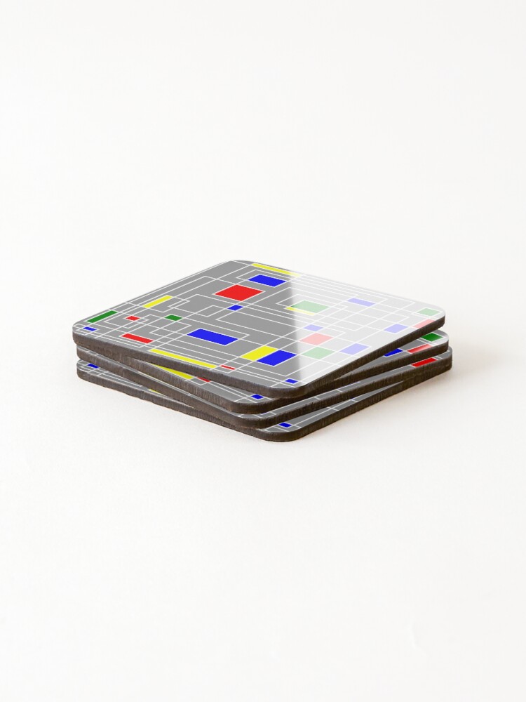 Thumbnail 4 of 5, Coasters (Set of 4), Retro pattern designed and sold by ComPott.