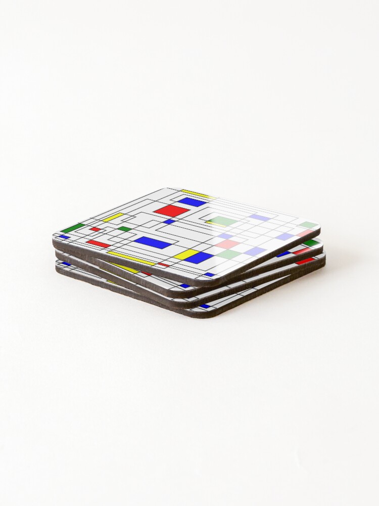 Thumbnail 4 of 5, Coasters (Set of 4), Retro pattern designed and sold by ComPott.