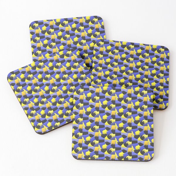 Item preview, Bee Inspired. Yellow, Blue and Black Bumblebee Pattern.  designed and sold by ArtByLM.
