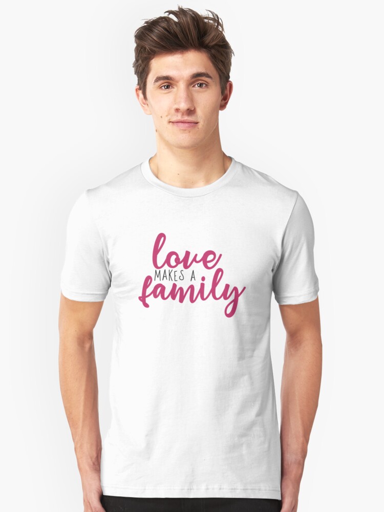 Alternate view of Love makes a Family Adoption Shirt Slim Fit T-Shirt