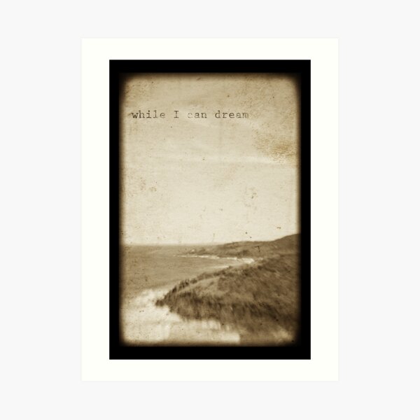 ~ while I can dream ~ Art Print