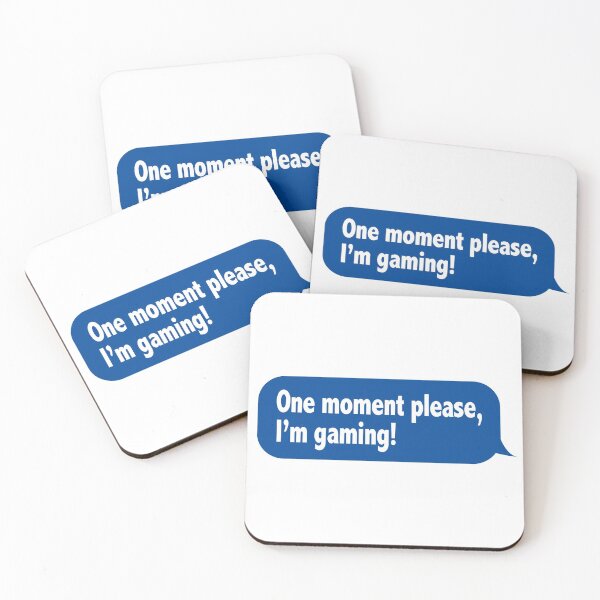 Item preview, One Moment Please, I'm Gaming (Message Speech Bubble) designed and sold by SassyClassyMe.