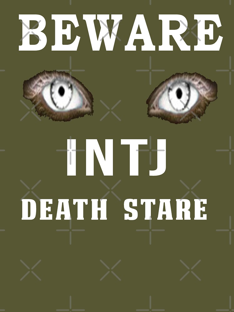 Beware INTJ Death Stare Art Board Print for Sale by frigamribe88