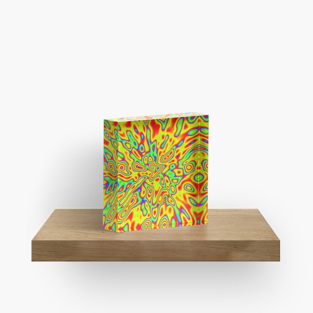 Activity | Abstract random colors #10 Acrylic Block