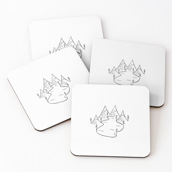 Item preview, Mountains and a lake designed and sold by Yeeetfleeeet.
