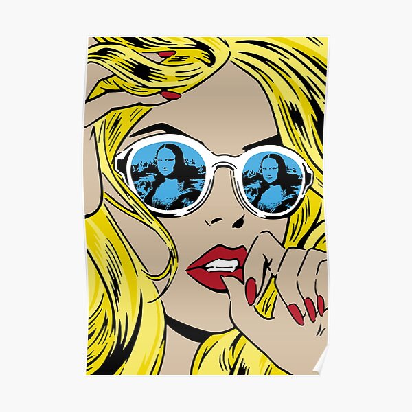 Mona Lisa Reflections Blonde Poster