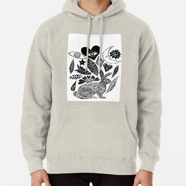 Nature's dreams in black and white Pullover Hoodie