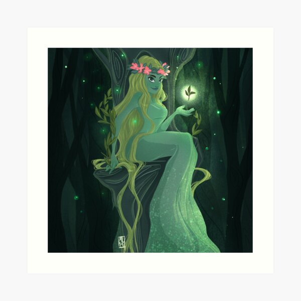 Forest Goddess Art Print