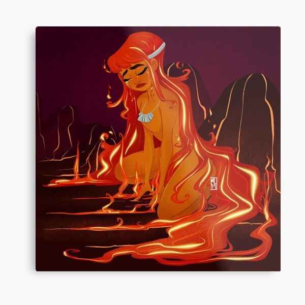 Fire Goddess Metal Print