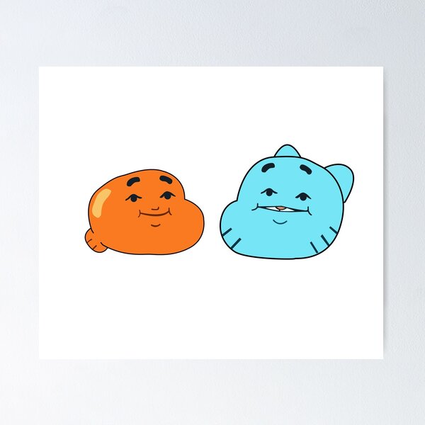 Item preview, The Amazing World of Gumball ™ - Darwin and Gumball face designed and sold by Johblanc.