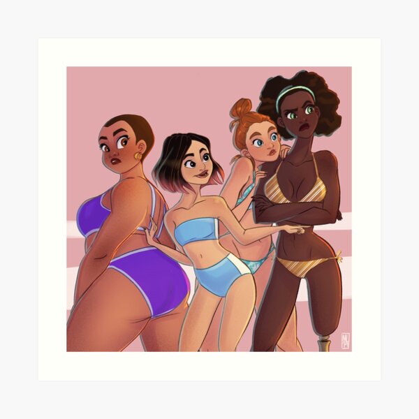 Beach Bodies Art Print