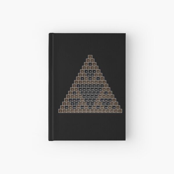 Math-based images in everyday children's setting lay the foundation for subsequent mathematical abilities. Pascal's Triangle,  треугольник паскаля, #PascalsTriangle,  #треугольникпаскаля Hardcover Journal