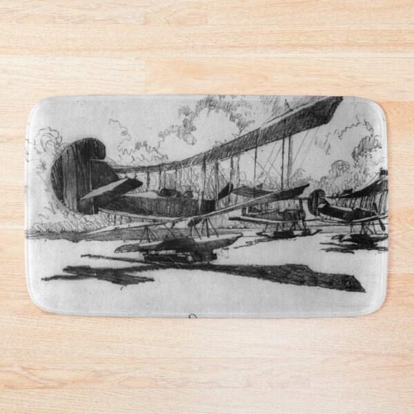 Item preview, Hydroplanes At Rest On the Beach - Joseph Pennell - 1917 designed and sold by CrankyOldDude.