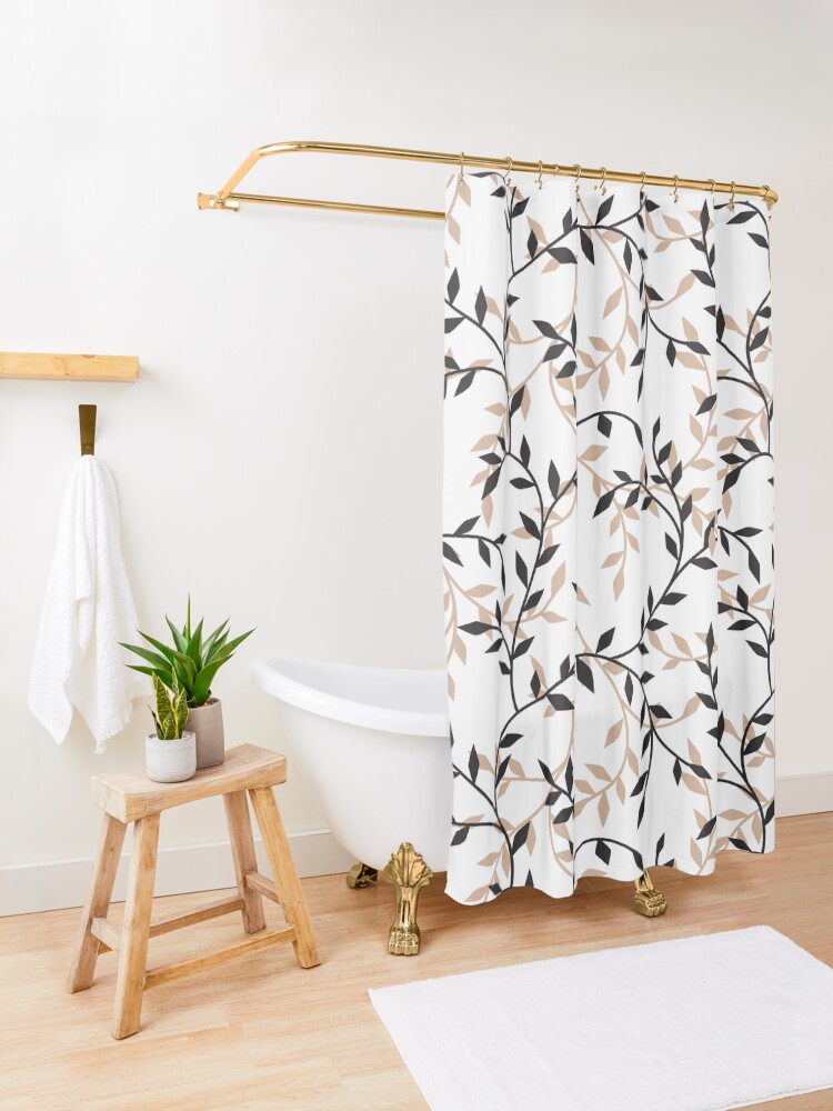 Thumbnail 3 of 5, Shower Curtain, Autumn decoration designed and sold by starchim01.
