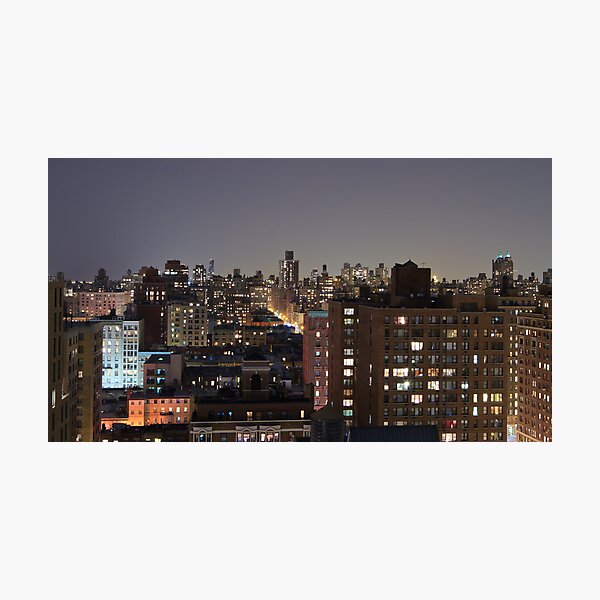 Manhattan in motion - upper west side Photographic Print