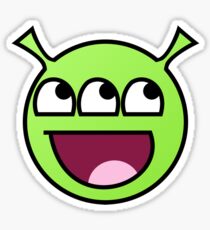 Awesome Alien Face Sticker