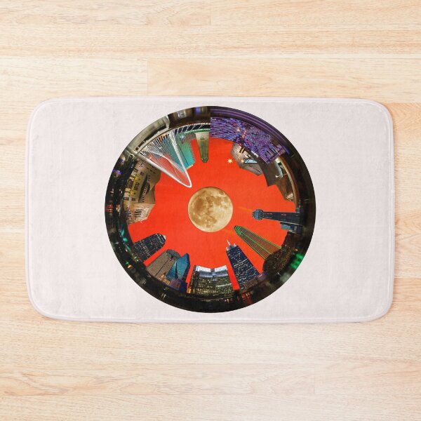 Item preview, Dallas Fort Worth Circular Skyline - Circular Cityscape Highlights of Dallas and Fort Worth Texas designed and sold by Warren Paul Harris.