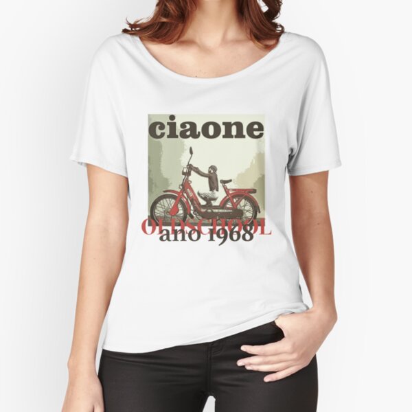 Chemise de fan Piaggio Ciao T-shirt coupe relax