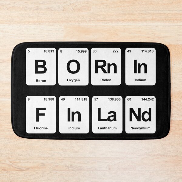 Item preview, Finland born in Finnish periodic table chemistry designed and sold by waldemarriefert.