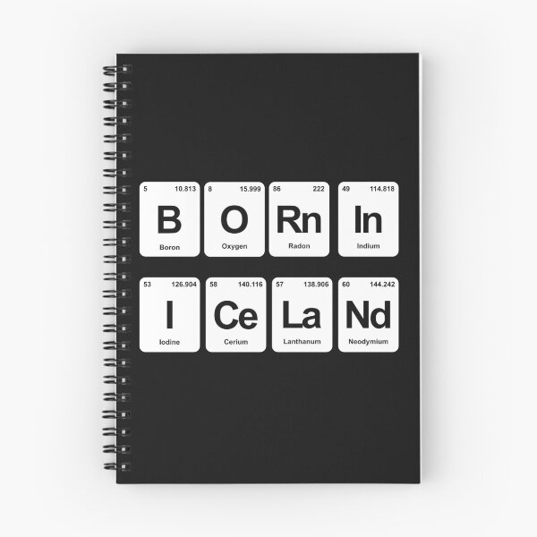 Item preview, Island born in Icelandic periodic table chemistry designed and sold by waldemarriefert.