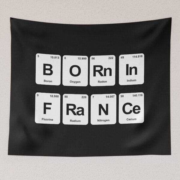 Item preview, France born french periodic table chemistry designed and sold by waldemarriefert.