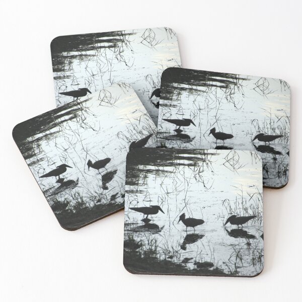 Item preview, Hammerhead Storks, African Wading Birds, Silhouette, Nightfall designed and sold by worldways.
