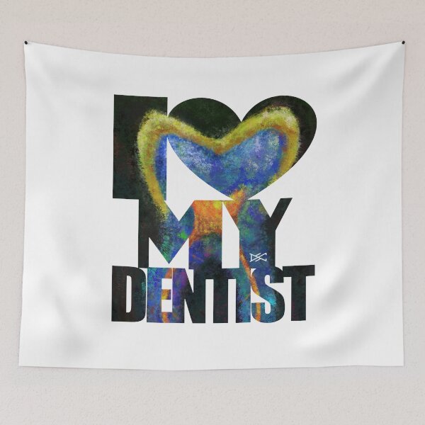 Item preview, I Love My Dentist Colorful Tooth Silhouette designed and sold by DSC Arts.