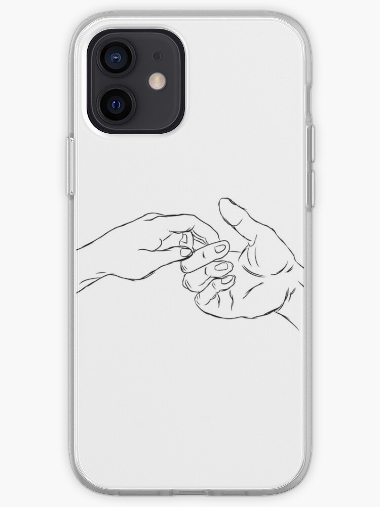 Hande Erreichen Hand In Hand Zeichnen Iphone Hulle Cover Von Baller 11 Redbubble