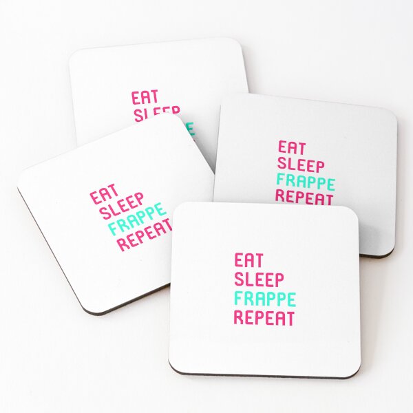 Item preview, Eat Sleep Frappe Repeat Funny Frappes Coffee Lover Saying designed and sold by at85productions.