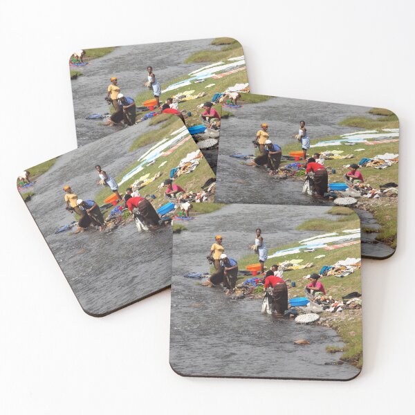 Item preview, Washday African Women laundering in River Ethiopia, Africa designed and sold by worldways.