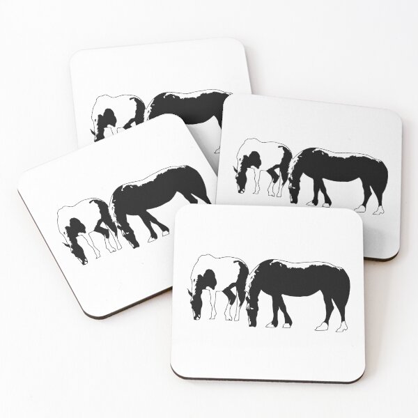 Item preview, Horses in a field Vector designed and sold by tribbledesign.
