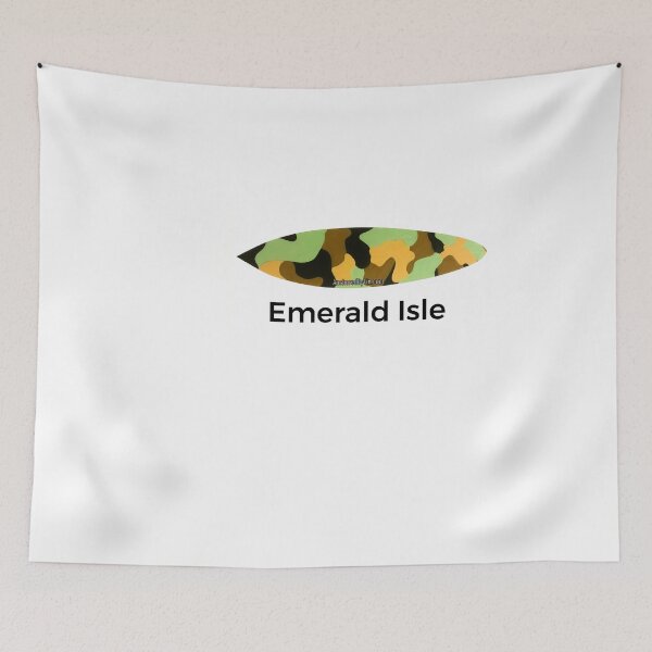 Item preview, Emerald Isle NC Camo Surfboard designed and sold by barryknauff.