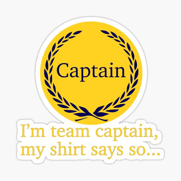 Captains Patch - Sports - Sticker