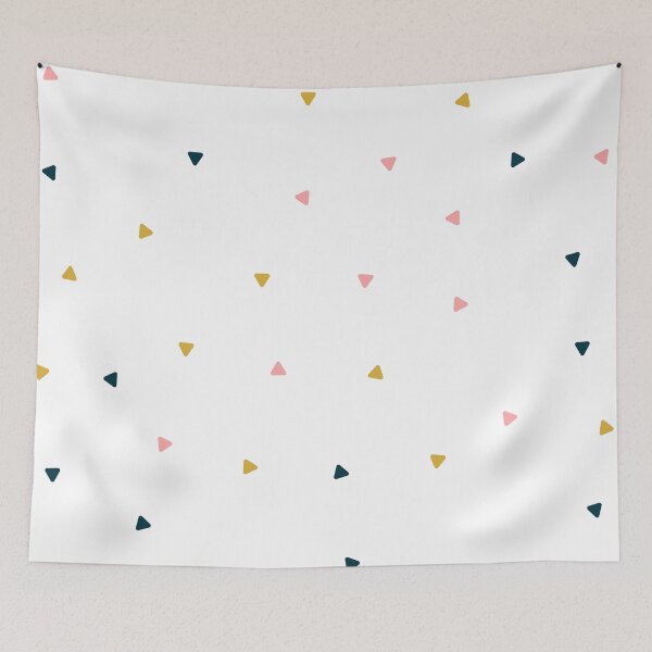 Item preview, Small colorful triangles white background designed and sold by Jenmag.