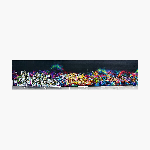 The New Wall ( Hews, Sneke, Dondi by Rime & MYth ). Photographic Print