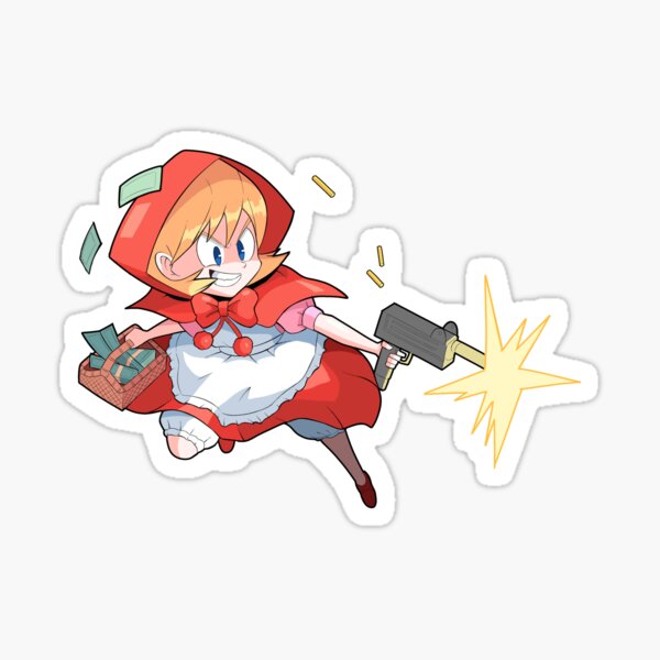 "Mini B.B. Hood" Sticker For Sale By StaticBlu | Redbubble