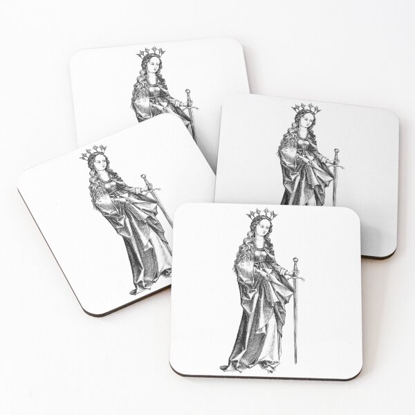 Item preview, Medieval Princess with Sword -  Drawing designed and sold by emovendo.