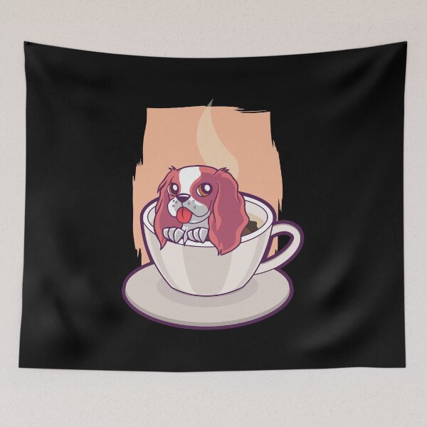 Item preview, Dog sits in cup designed and sold by Dibbelchen.