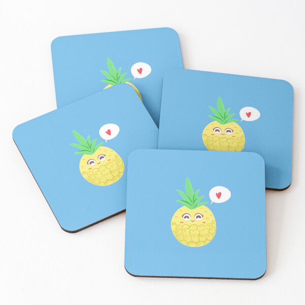 Item preview, Cute kawaii pineapple illustration  designed and sold by Nadia  Ronquillo.